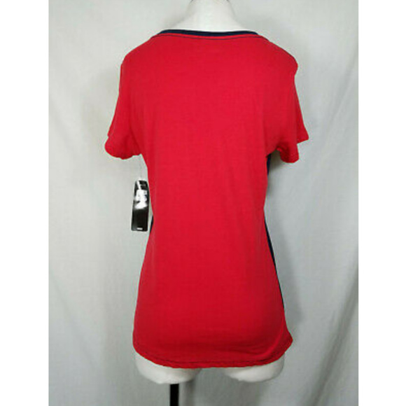 NFL Houston Texans V-Neck Blue Red Shirt Top - Picture 4 of 6